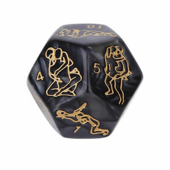 4 Funny Love Dice Sex Position Game Dices -Black - Picture 5 of 9